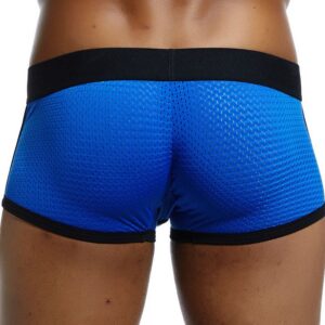 JOCKMAIL Brand Underwear Boxer Men Breathable Mesh Men’s Boxers Male Underpants Sexy Gay penis pouch Panties  Mens Trunks Pant