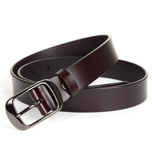 Ladies elastic leather belt