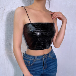 Motorcycle leather PU small vest