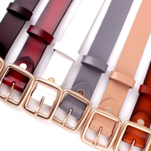 Japanese buckle leather belt