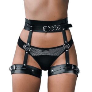 Leather Women’s Underwear And Waistband Restrain