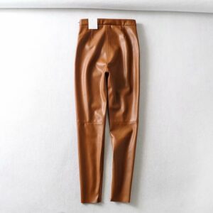 PU faux leather leggings