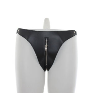 Women’s Zippered Leather Fun Underwear