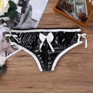 Maid Costume Cosplay Sissy Latex Underwear Men Gay Feti