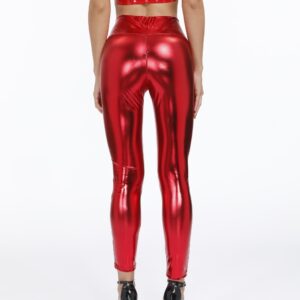 European And American New Patent Leather Tights