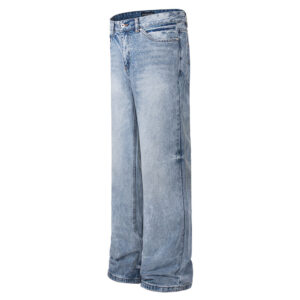 Simple Washed Straight Jeans For Men