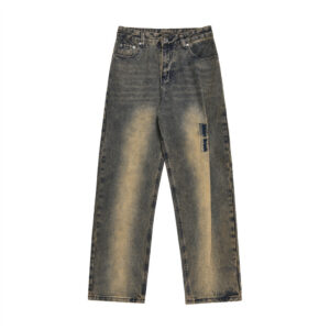 Fashion Personalized Washed Dyed Jeans Men