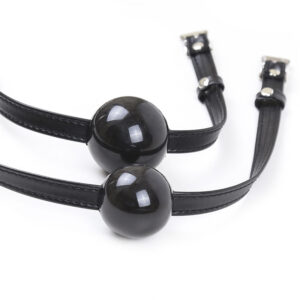 Mouth Plug Supplies Pin Buckle Black Solid Ball