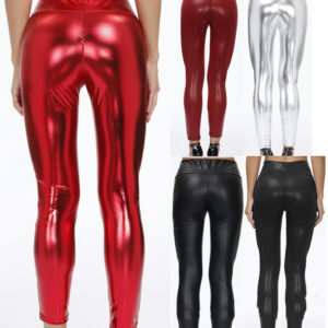 European And American New Patent Leather Tights