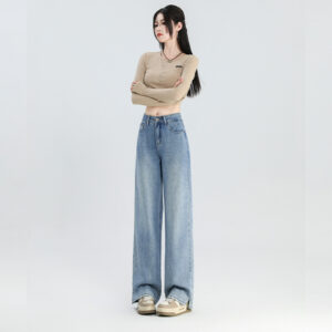 New Narrow Wide-leg Jeans For Women